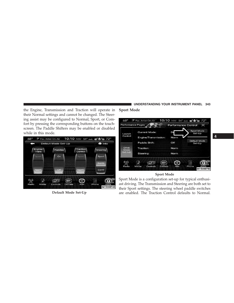 Sport mode | Dodge 2015 Charger - Owner Manual User Manual | Page 345 / 638