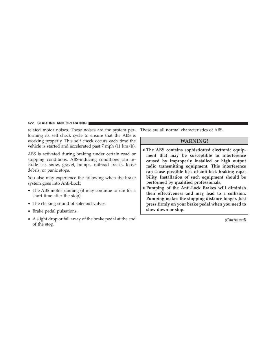 Dodge 2015 Charger - Owner Manual User Manual | Page 424 / 638