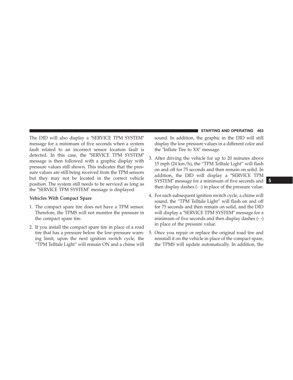 Dodge 2015 Charger - Owner Manual User Manual | Page 465 / 638