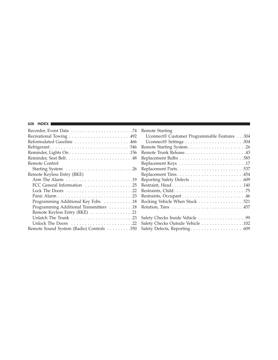 Dodge 2015 Charger - Owner Manual User Manual | Page 630 / 638