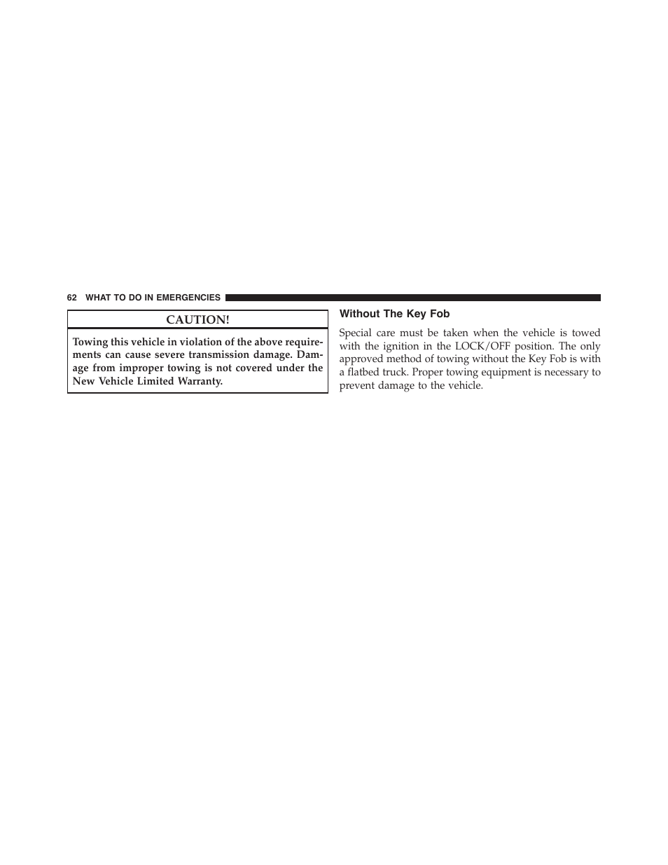 Without the key fob | Dodge 2015 Charger - Police Supplement User Manual | Page 64 / 79