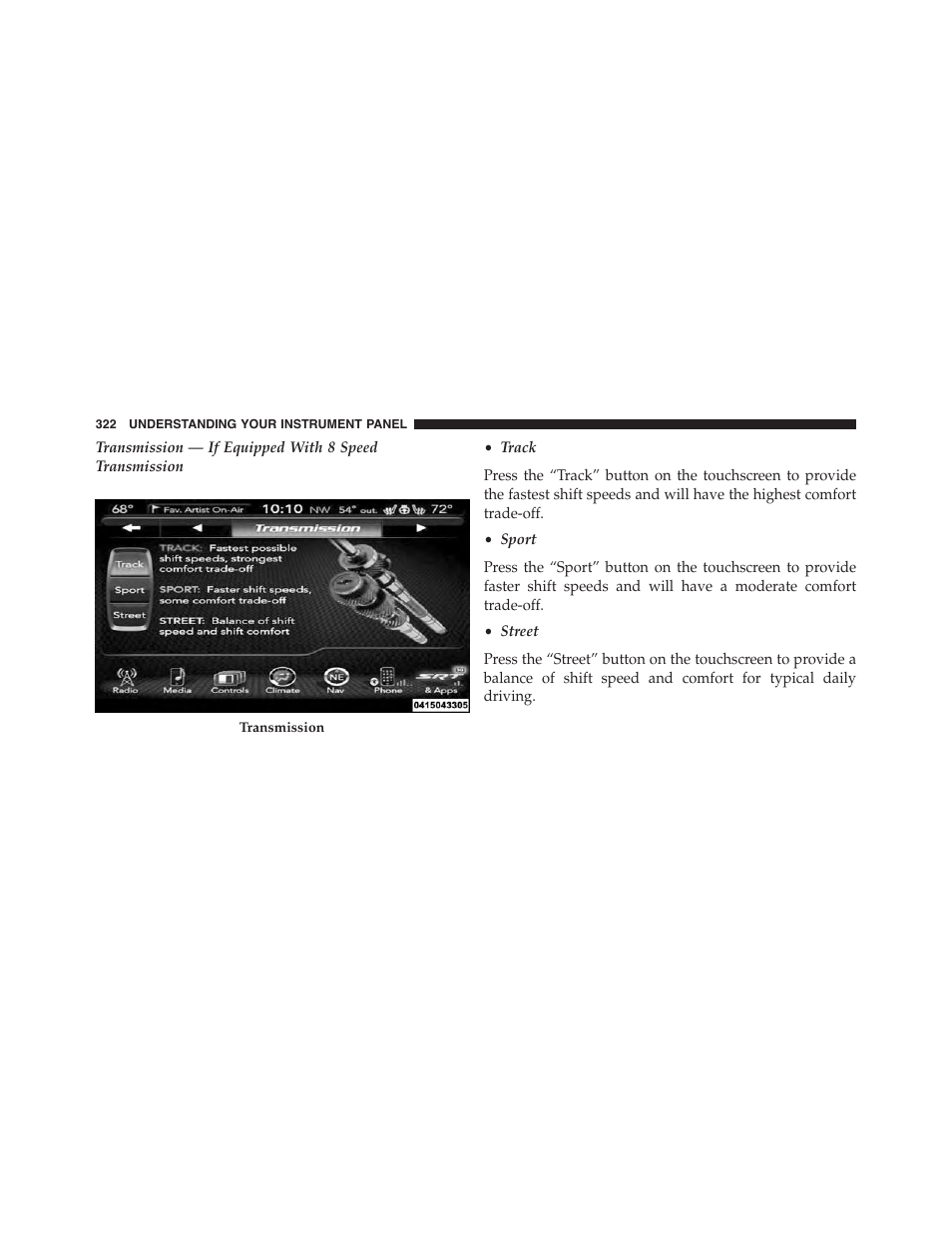Dodge 2015 Charger-SRT - Owner Manual User Manual | Page 324 / 595