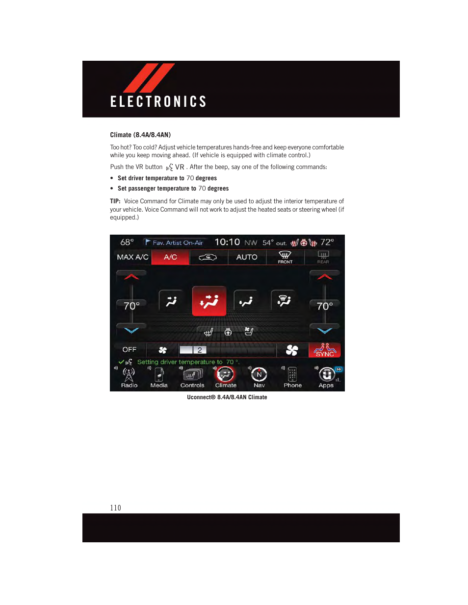 Dodge 2015 Charger-SRT - User Guide User Manual | Page 112 / 244