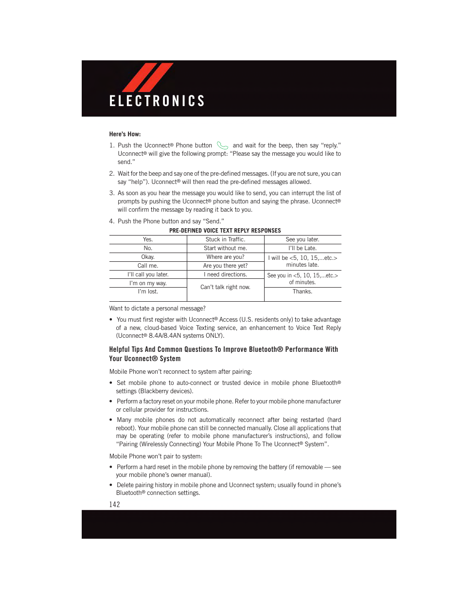 Dodge 2015 Charger-SRT - User Guide User Manual | Page 144 / 244