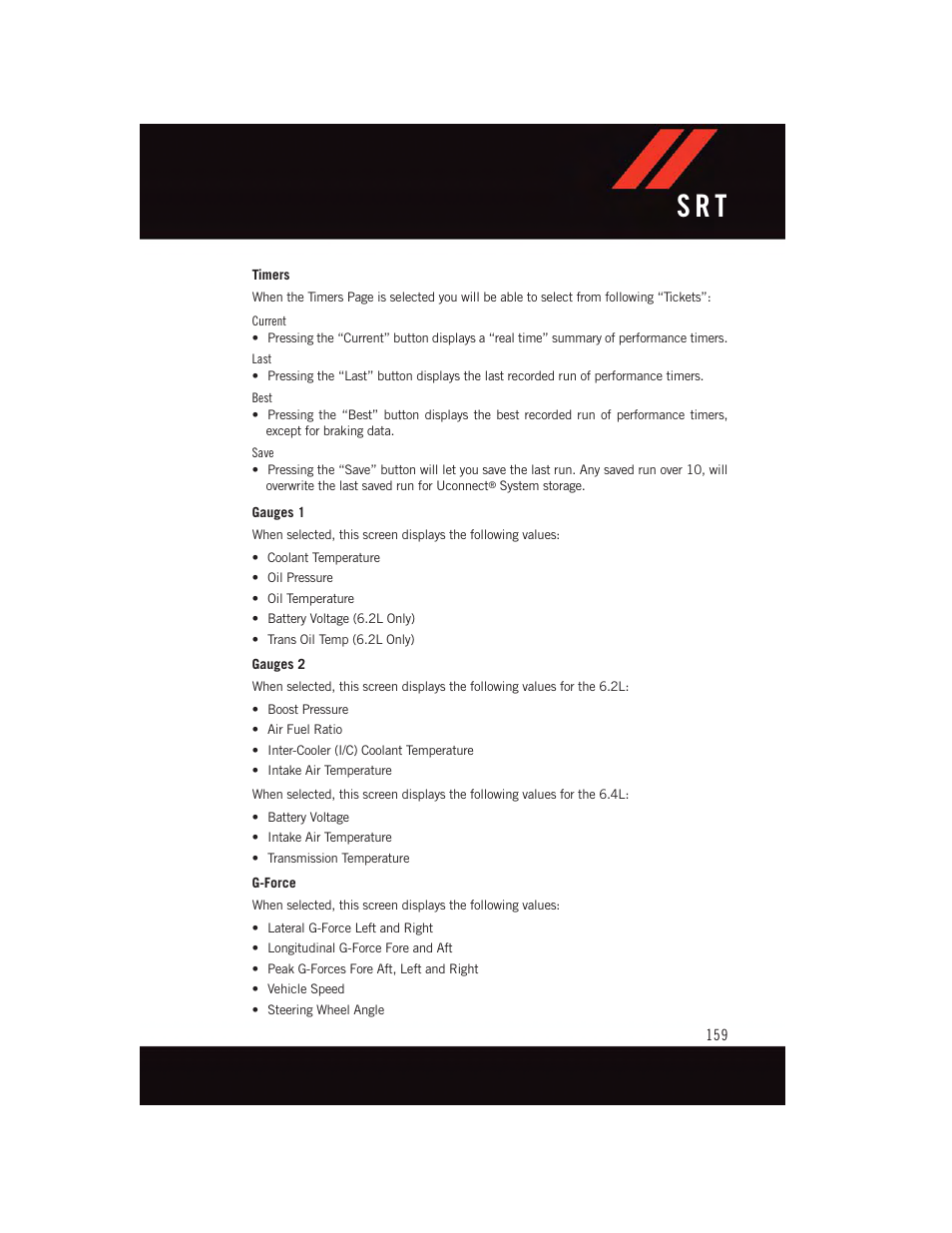 S r t | Dodge 2015 Charger-SRT - User Guide User Manual | Page 161 / 244