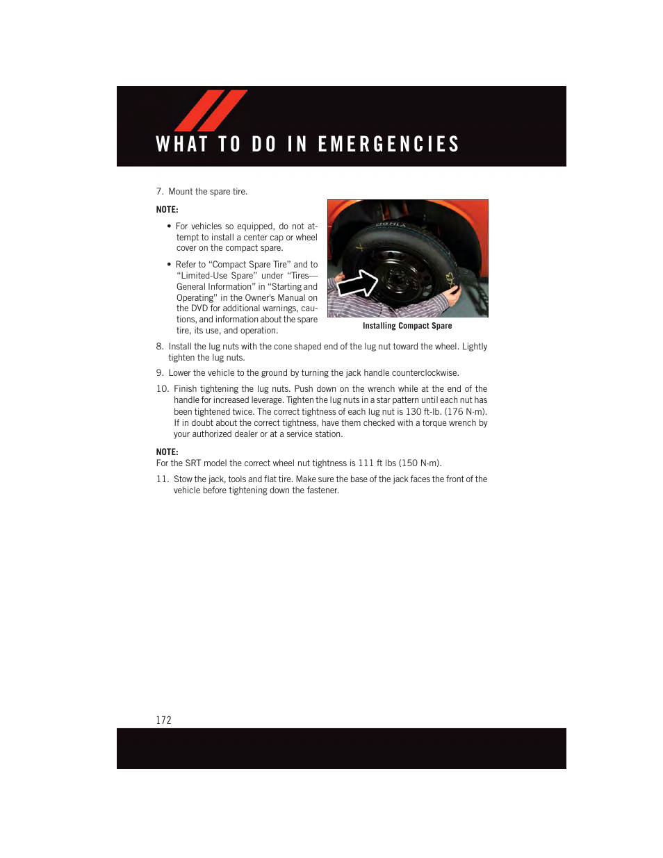 Dodge 2015 Charger-SRT - User Guide User Manual | Page 174 / 244