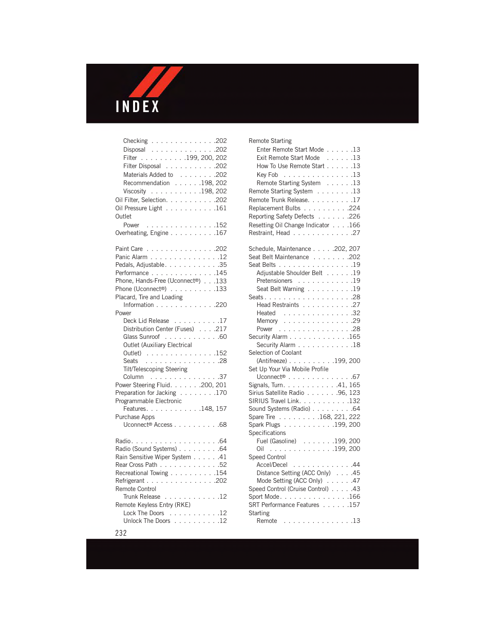 Dodge 2015 Charger-SRT - User Guide User Manual | Page 234 / 244