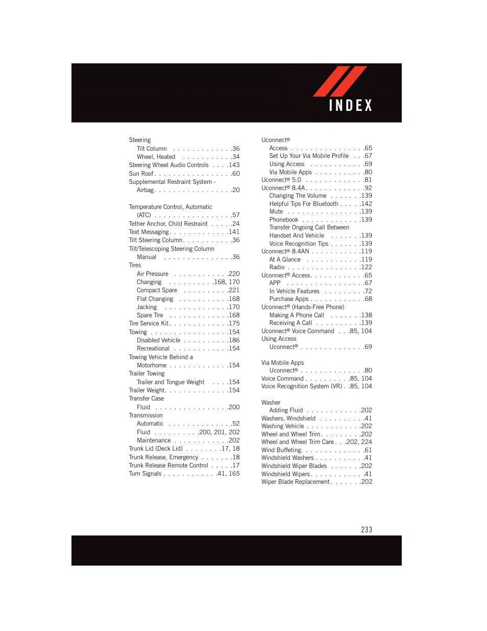 Dodge 2015 Charger-SRT - User Guide User Manual | Page 235 / 244