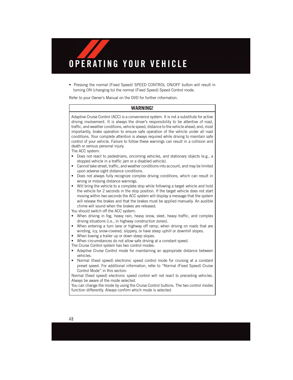 Dodge 2015 Charger-SRT - User Guide User Manual | Page 50 / 244