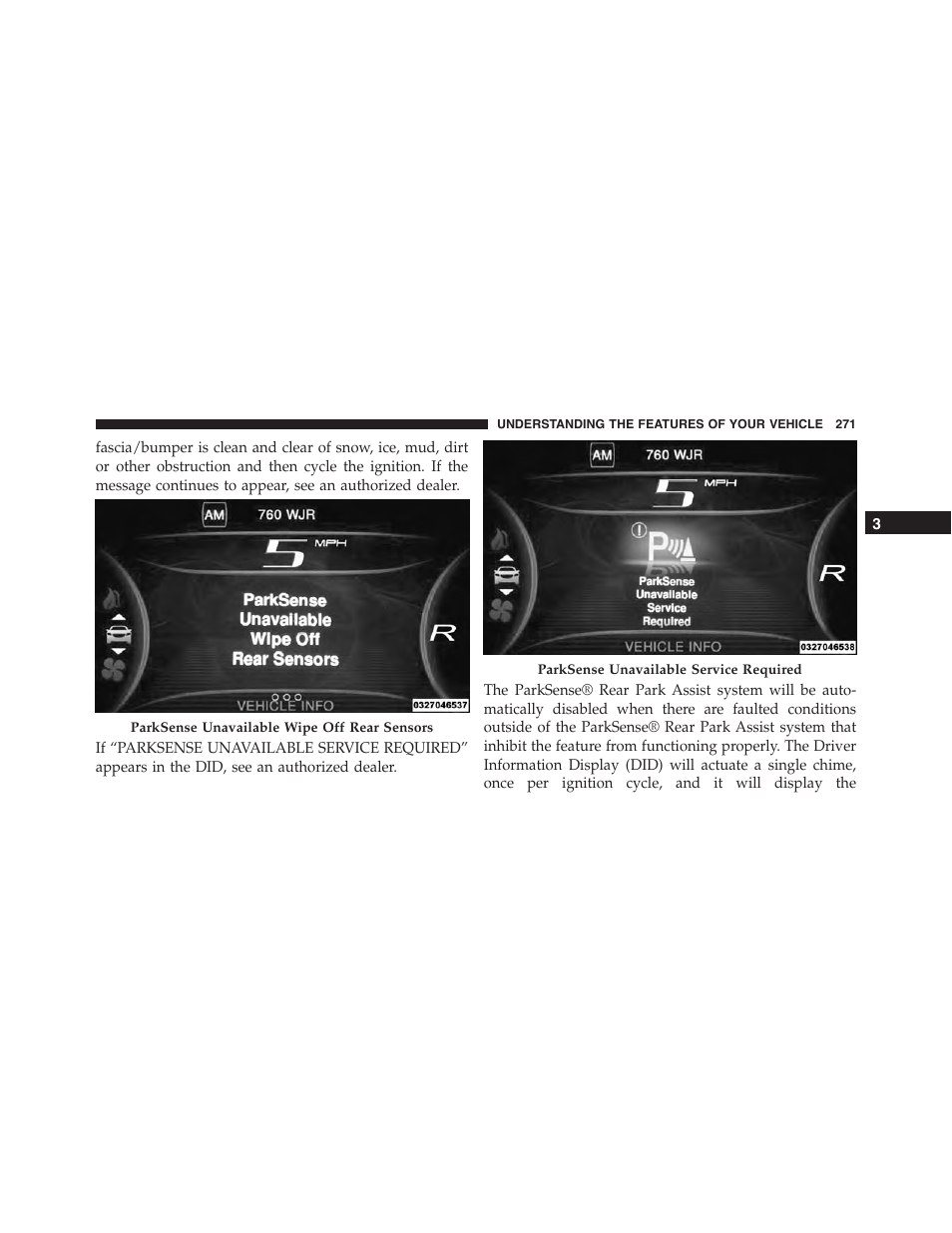 Dodge 2015 Dart - Owner Manual User Manual | Page 273 / 675