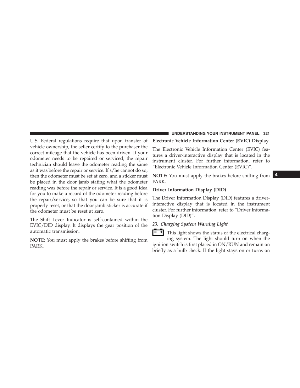 Dodge 2015 Dart - Owner Manual User Manual | Page 323 / 675