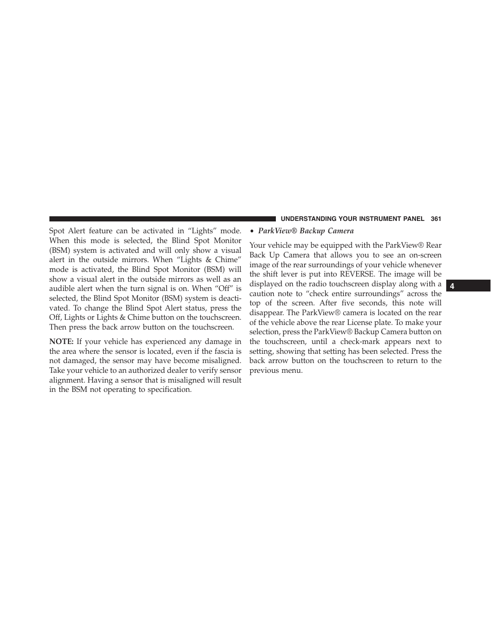 Dodge 2015 Dart - Owner Manual User Manual | Page 363 / 675