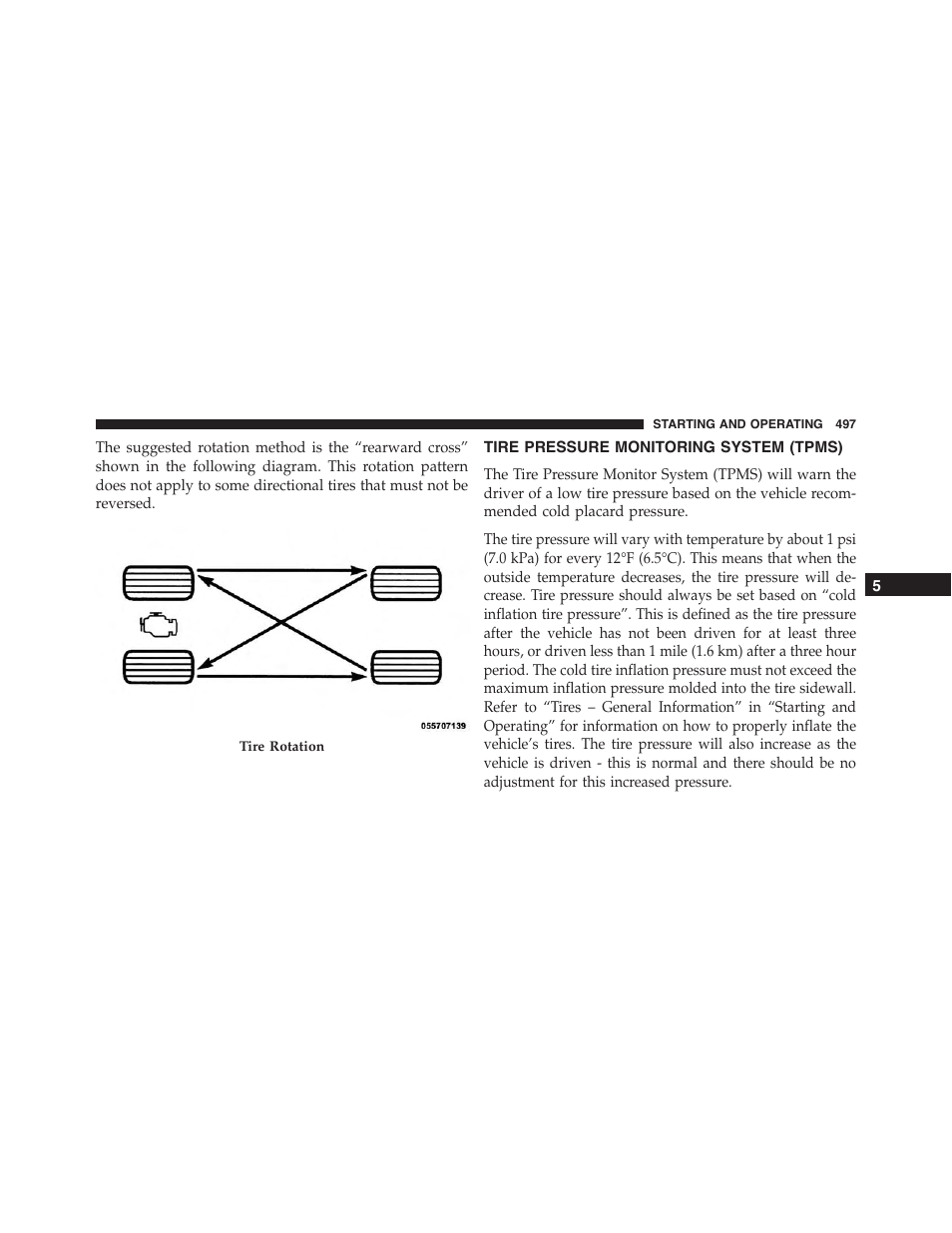 Tire pressure monitoring system (tpms), Tire pressure monitoring system, Tpms) | Dodge 2015 Dart - Owner Manual User Manual | Page 499 / 675