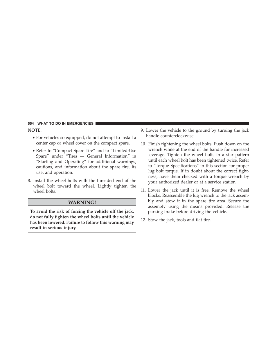 Dodge 2015 Dart - Owner Manual User Manual | Page 556 / 675