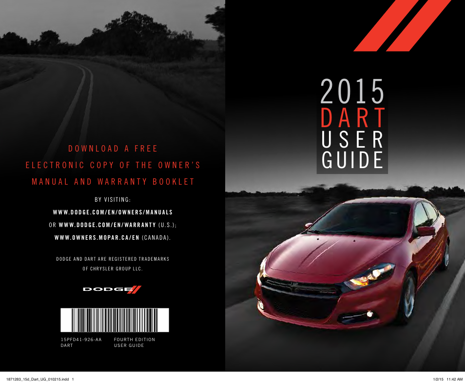 Dodge 2015 Dart - User Guide User Manual | 164 pages