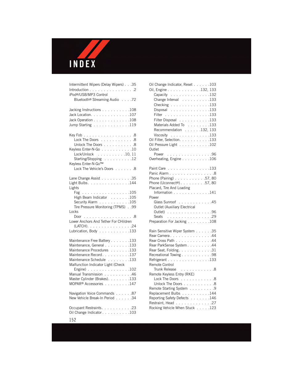 Dodge 2015 Dart - User Guide User Manual | Page 154 / 164