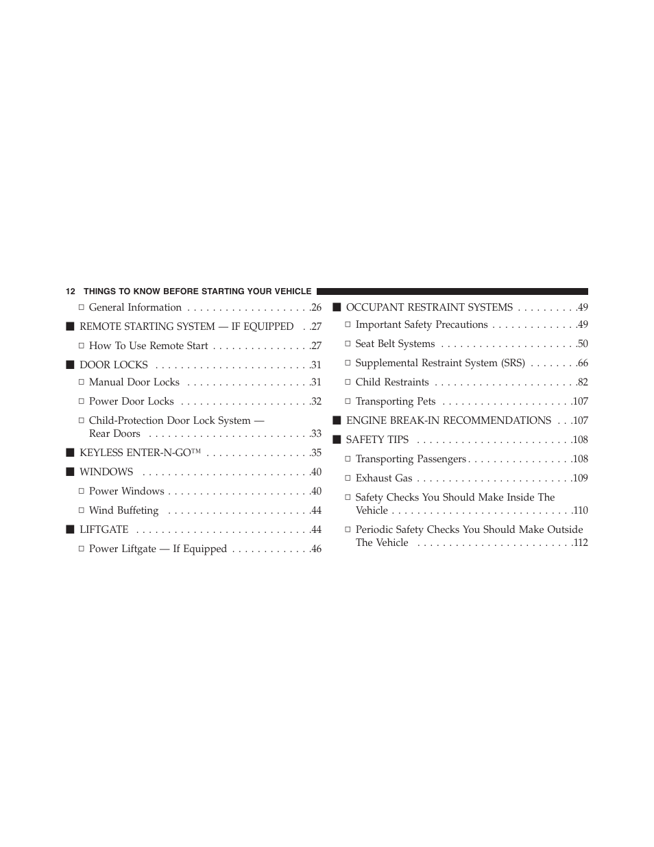 Dodge 2015 Durango - Owner Manual User Manual | Page 14 / 689
