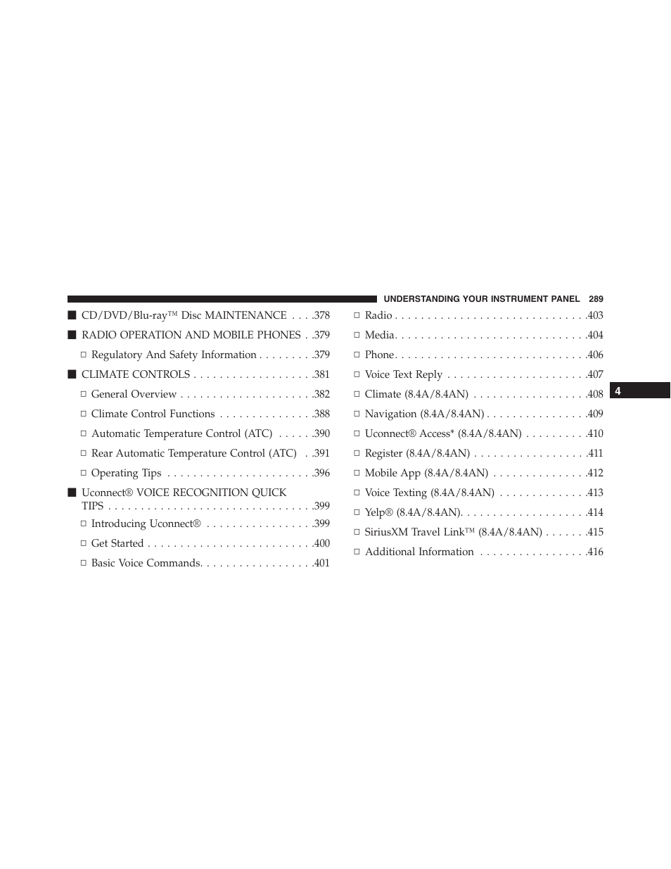 Dodge 2015 Durango - Owner Manual User Manual | Page 291 / 689