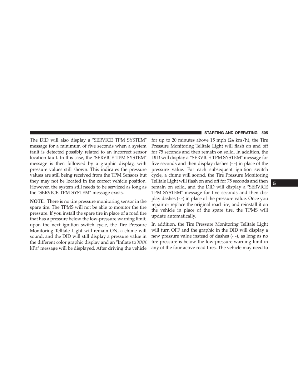Dodge 2015 Durango - Owner Manual User Manual | Page 507 / 689