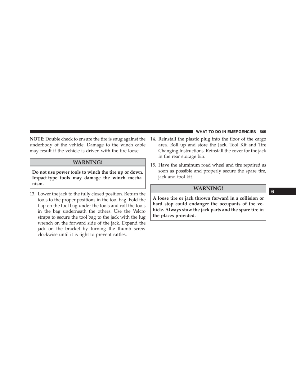 Dodge 2015 Durango - Owner Manual User Manual | Page 567 / 689