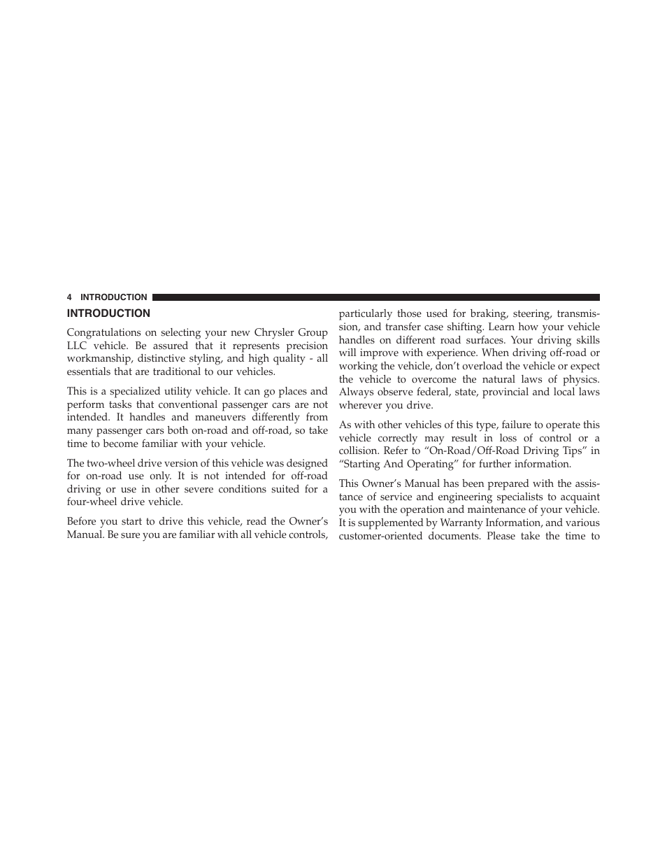 Introduction | Dodge 2015 Durango - Owner Manual User Manual | Page 6 / 689