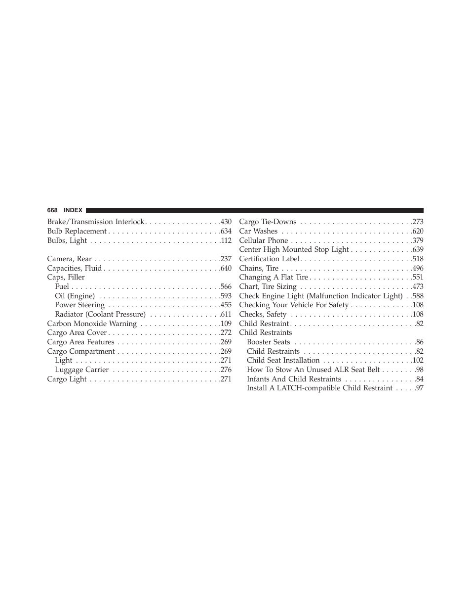 Dodge 2015 Durango - Owner Manual User Manual | Page 670 / 689