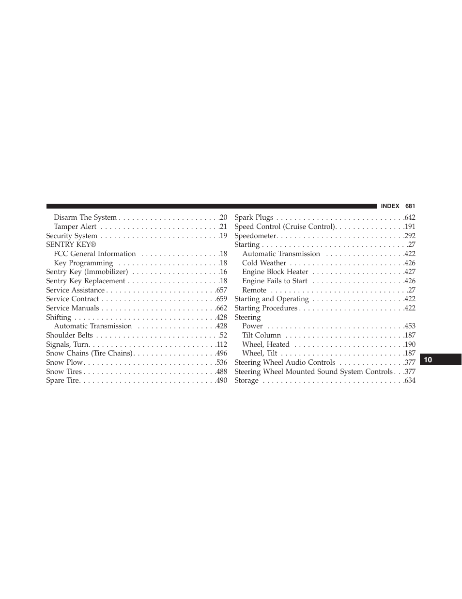 Dodge 2015 Durango - Owner Manual User Manual | Page 683 / 689