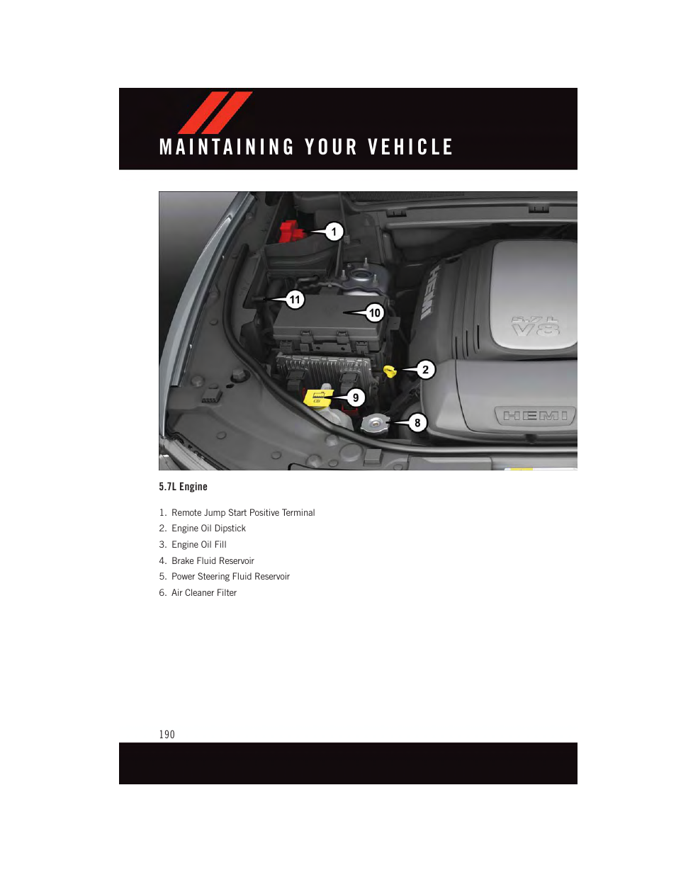 7l engine | Dodge 2015 Durango - User Guide User Manual | Page 192 / 228