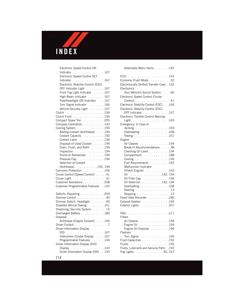 Dodge 2015 Durango - User Guide User Manual | Page 216 / 228