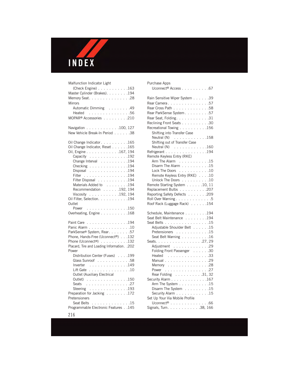 Dodge 2015 Durango - User Guide User Manual | Page 218 / 228