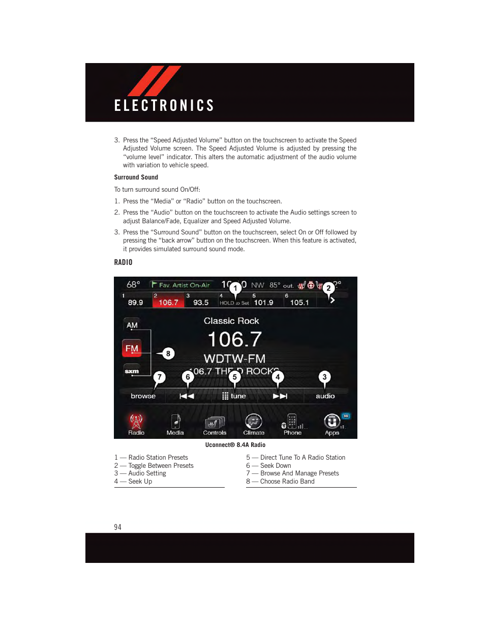 Radio | Dodge 2015 Durango - User Guide User Manual | Page 96 / 228