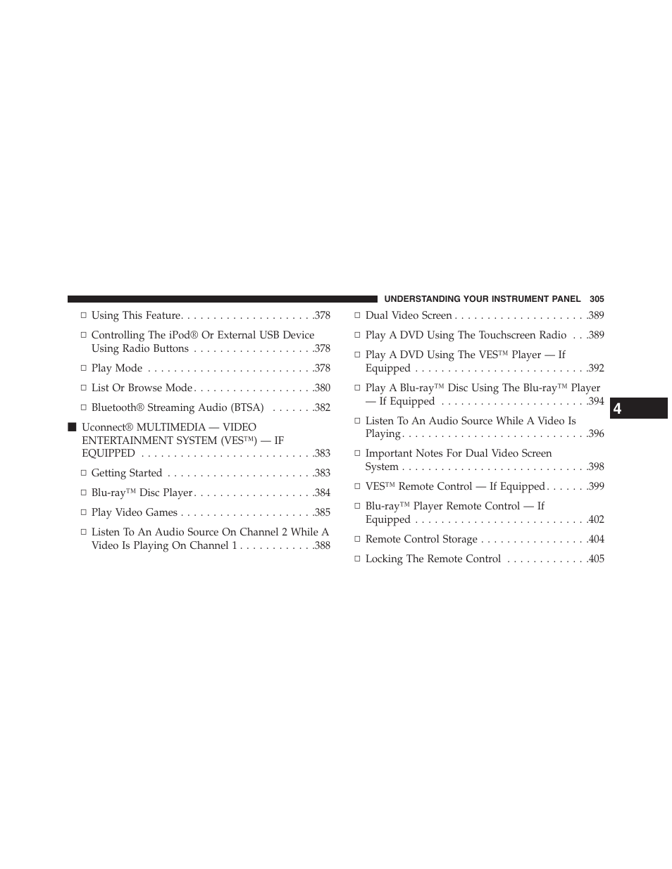 Dodge 2015 Grand_Caravan - Owner Manual User Manual | Page 307 / 703