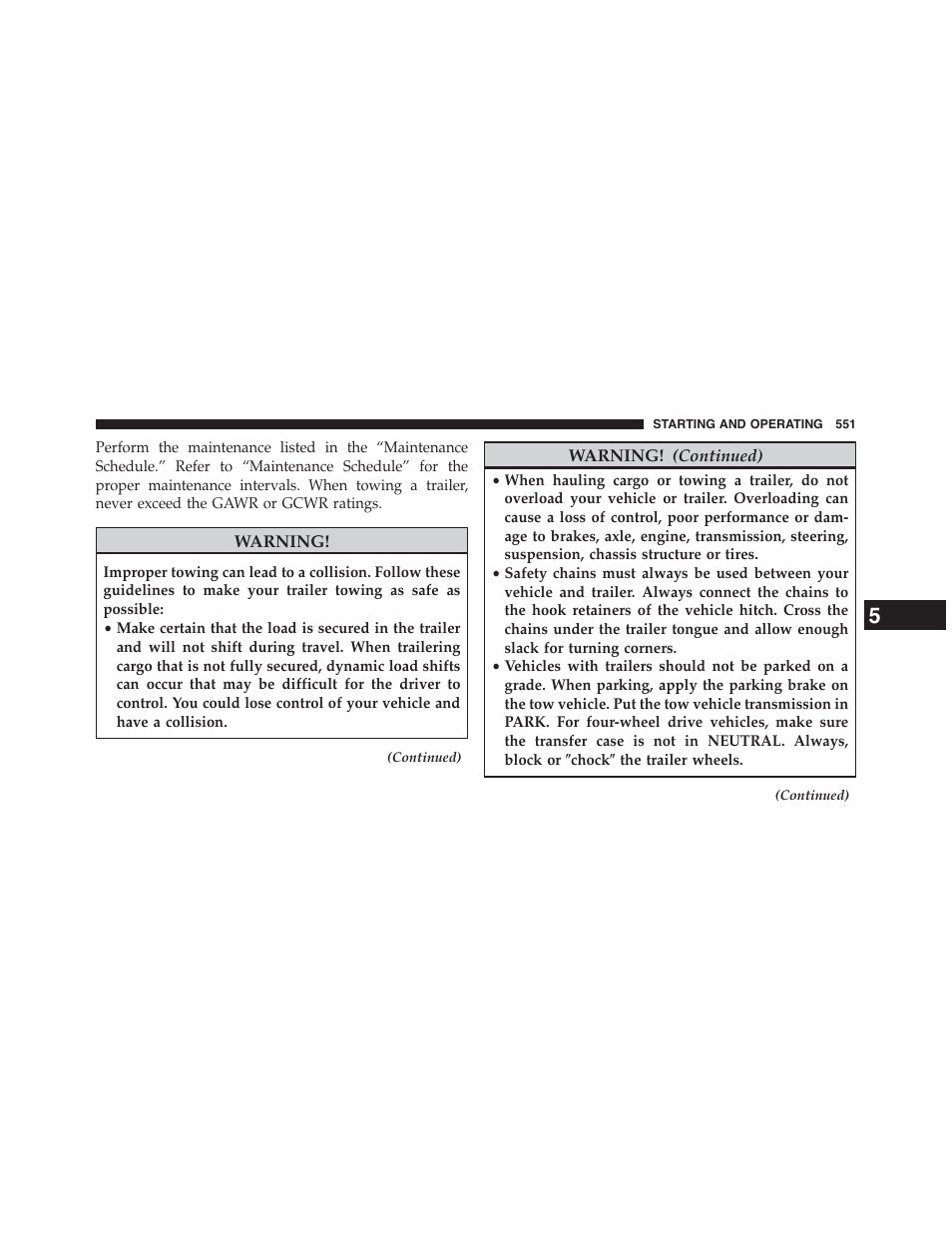 Dodge 2015 Grand_Caravan - Owner Manual User Manual | Page 553 / 703
