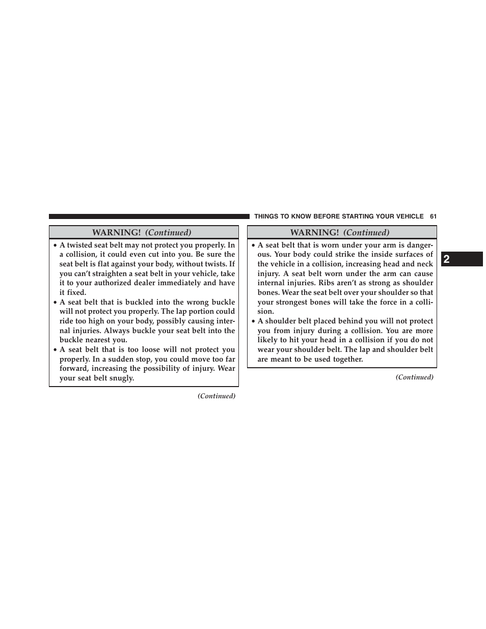 Dodge 2015 Grand_Caravan - Owner Manual User Manual | Page 63 / 703