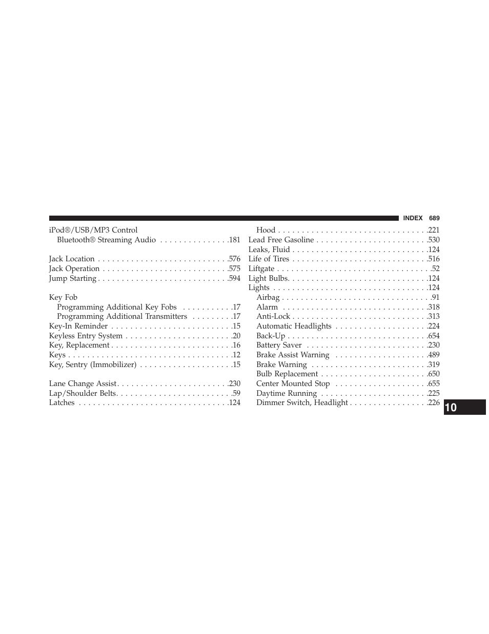 Dodge 2015 Grand_Caravan - Owner Manual User Manual | Page 691 / 703