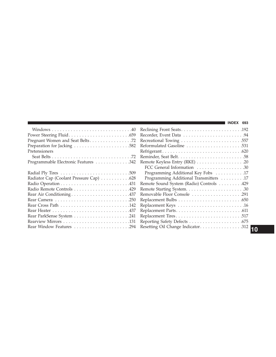 Dodge 2015 Grand_Caravan - Owner Manual User Manual | Page 695 / 703