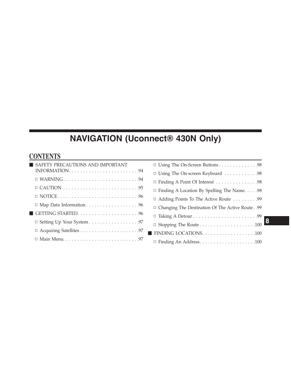 Dodge 2015 Grand_Caravan - Uconnect 430/430N Manual User Manual | Page 92 / 146