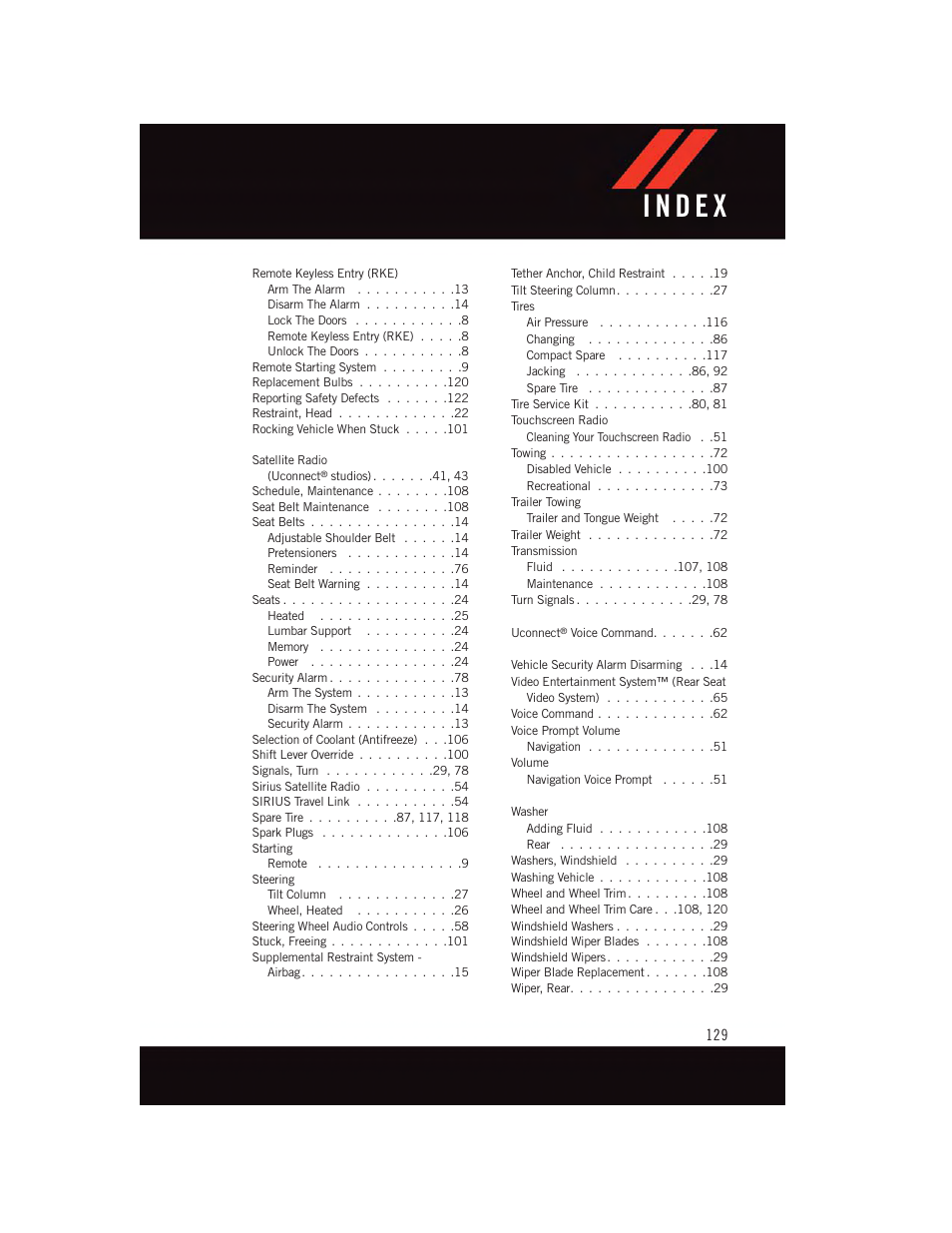 Dodge 2015 Grand_Caravan - User Guide User Manual | Page 131 / 140