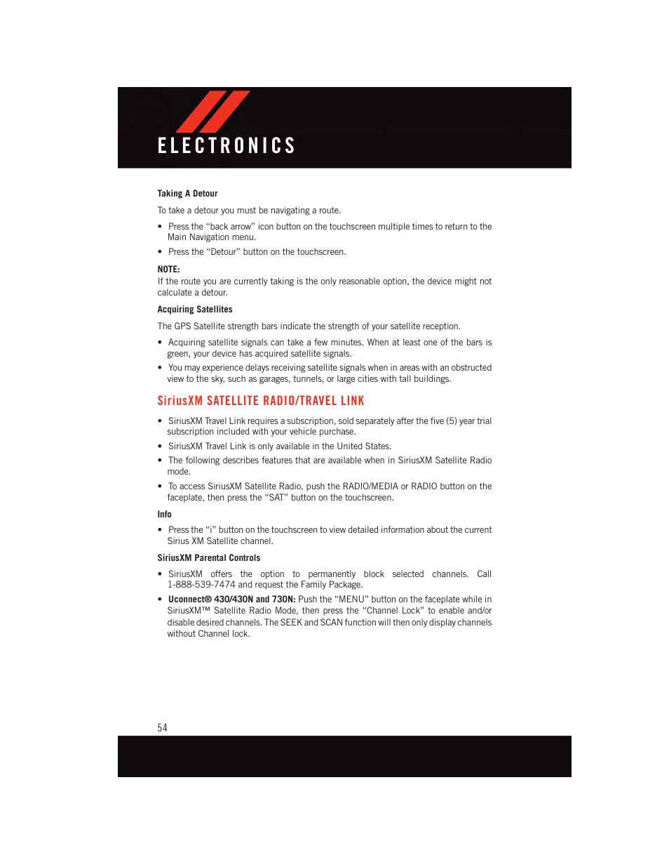 Siriusxm satellite radio/travel link, Siriusxm satellite radio/travel, Link | Dodge 2015 Grand_Caravan - User Guide User Manual | Page 56 / 140