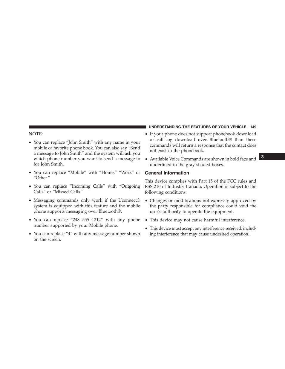 General information | Dodge 2015 Journey - Owner Manual User Manual | Page 151 / 657