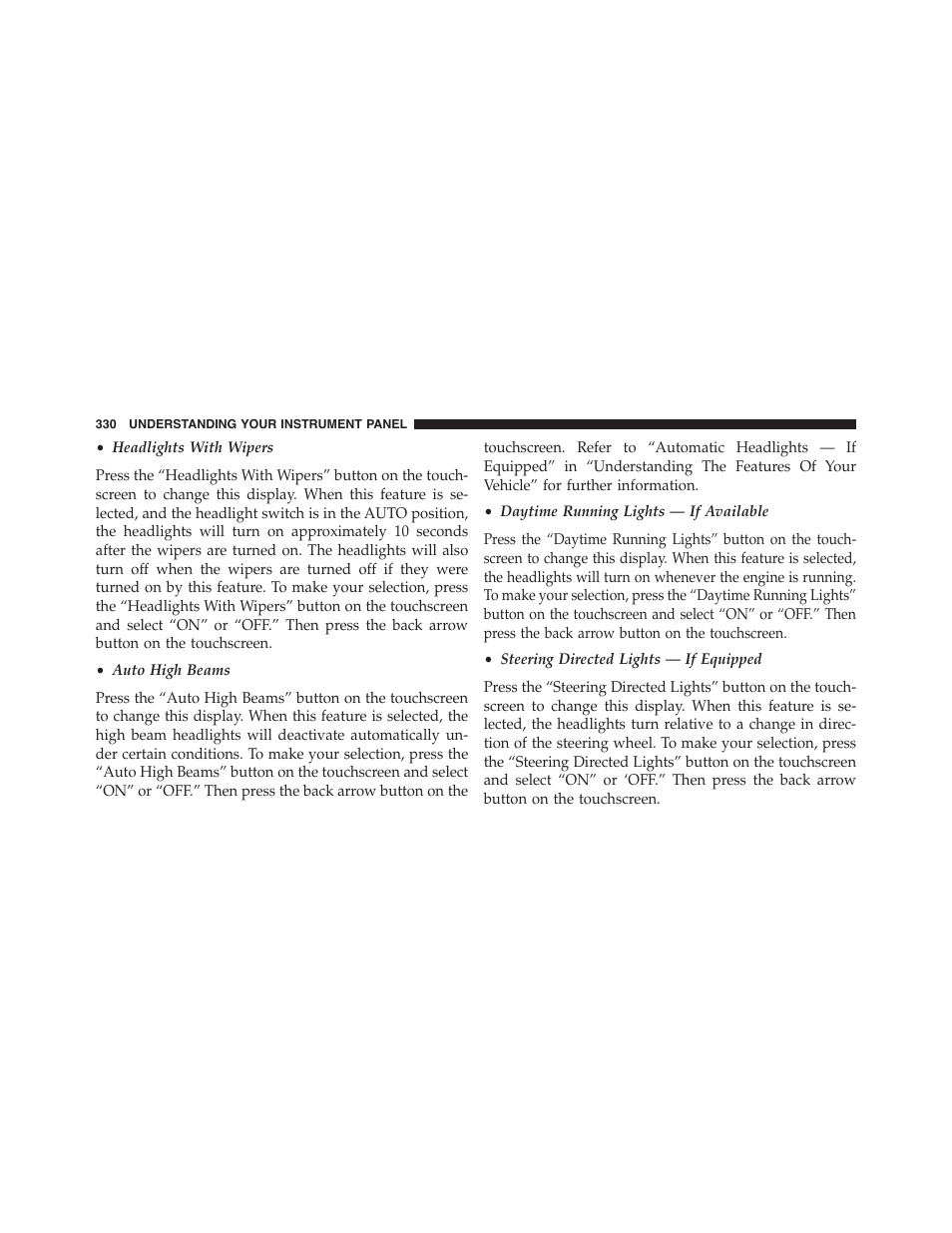 Dodge 2015 Journey - Owner Manual User Manual | Page 332 / 657