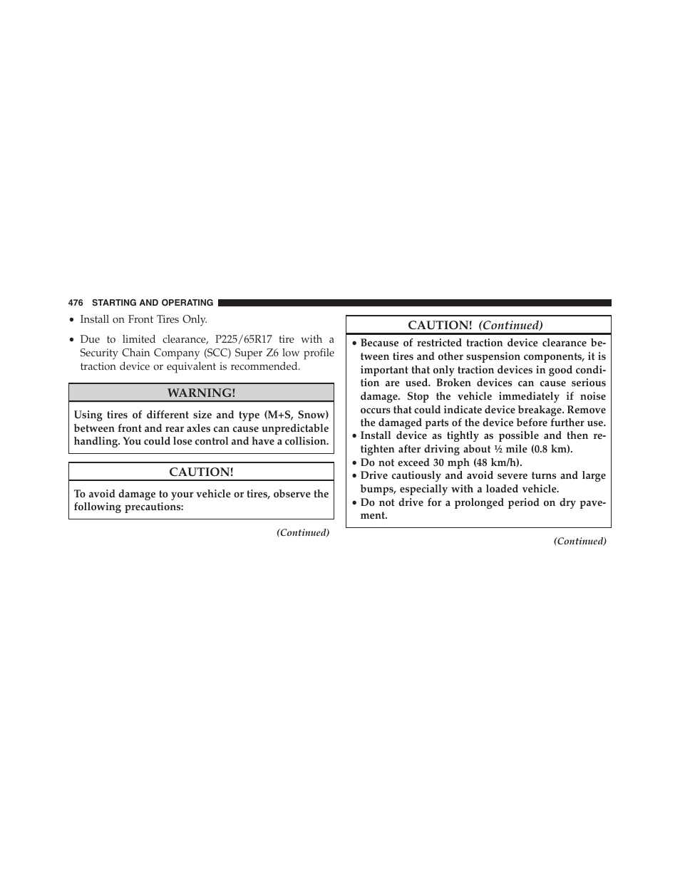Dodge 2015 Journey - Owner Manual User Manual | Page 478 / 657