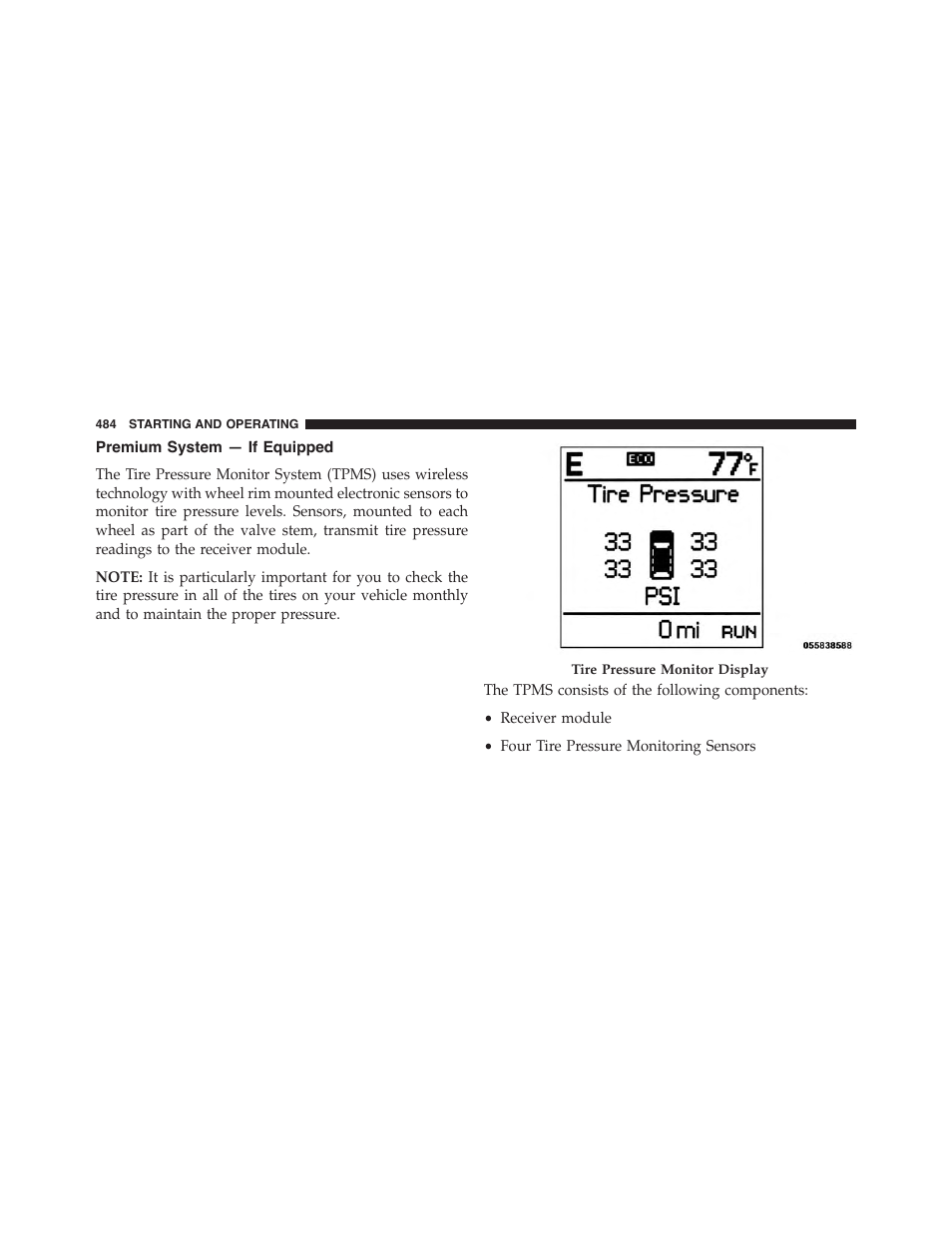 Premium system — if equipped | Dodge 2015 Journey - Owner Manual User Manual | Page 486 / 657