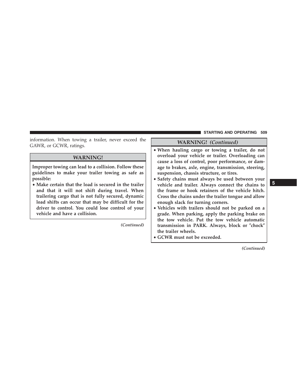 Dodge 2015 Journey - Owner Manual User Manual | Page 511 / 657
