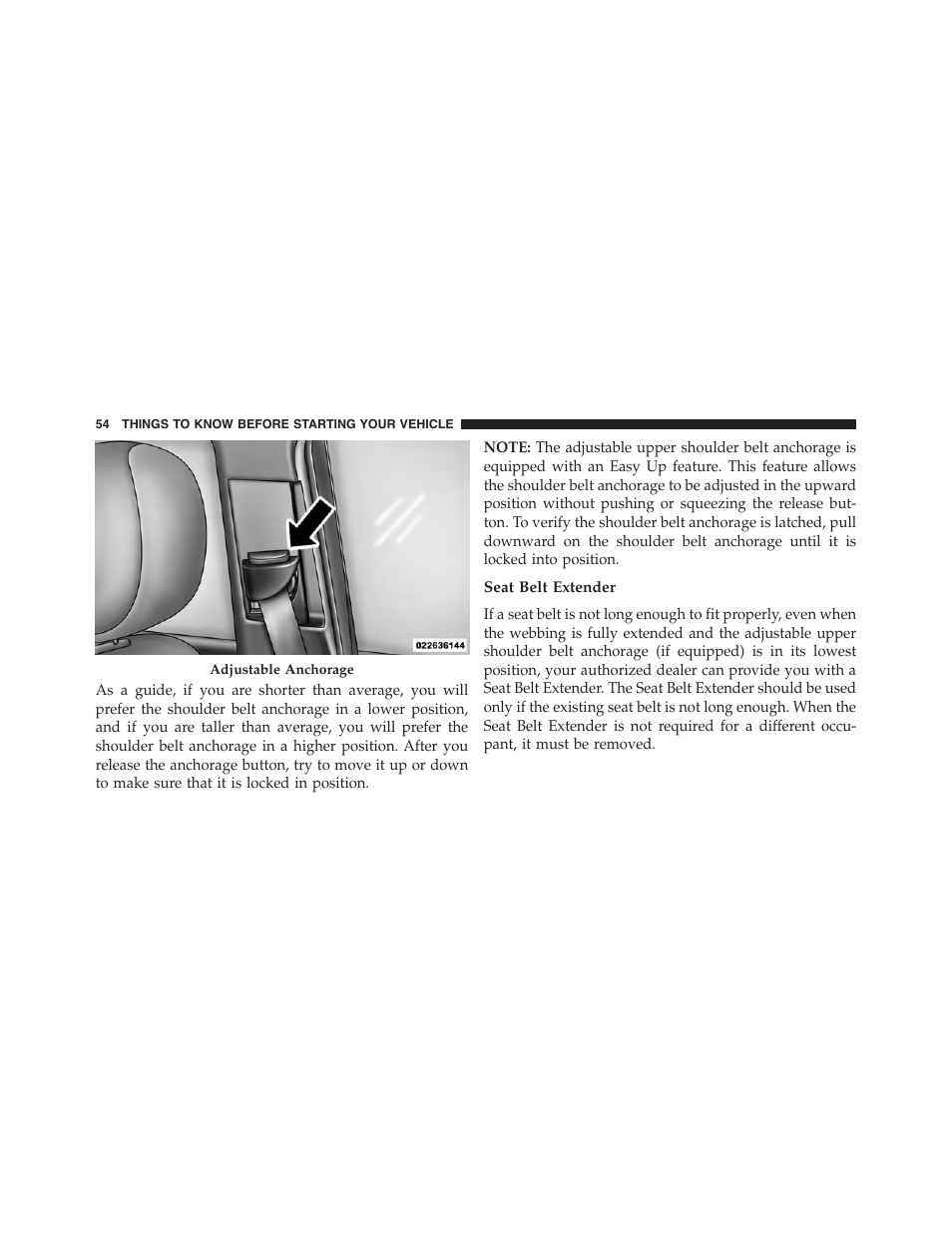 Seat belt extender | Dodge 2015 Journey - Owner Manual User Manual | Page 56 / 657