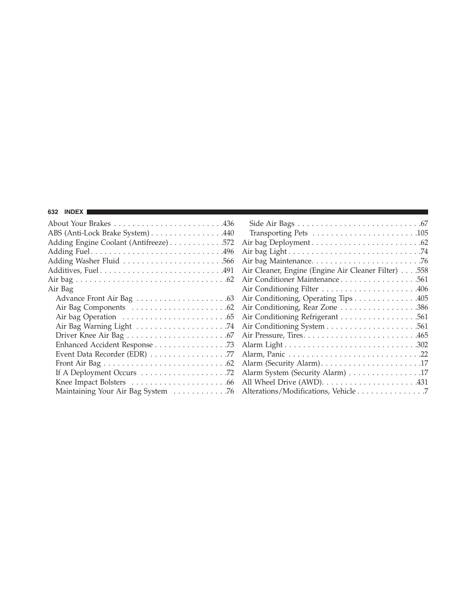Dodge 2015 Journey - Owner Manual User Manual | Page 634 / 657