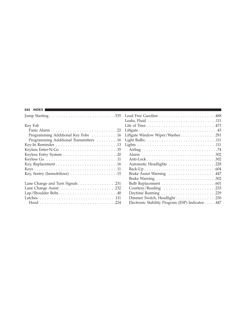 Dodge 2015 Journey - Owner Manual User Manual | Page 644 / 657