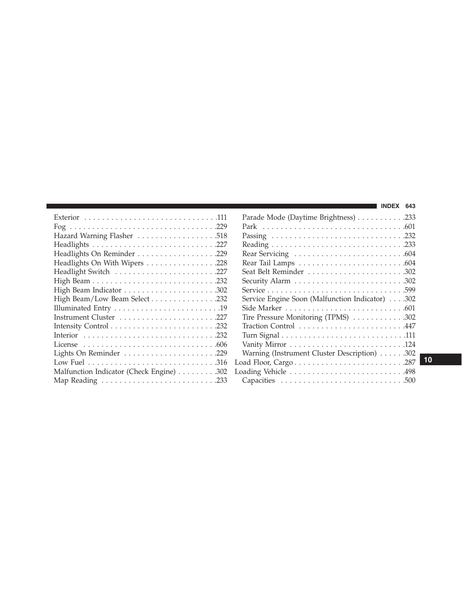 Dodge 2015 Journey - Owner Manual User Manual | Page 645 / 657