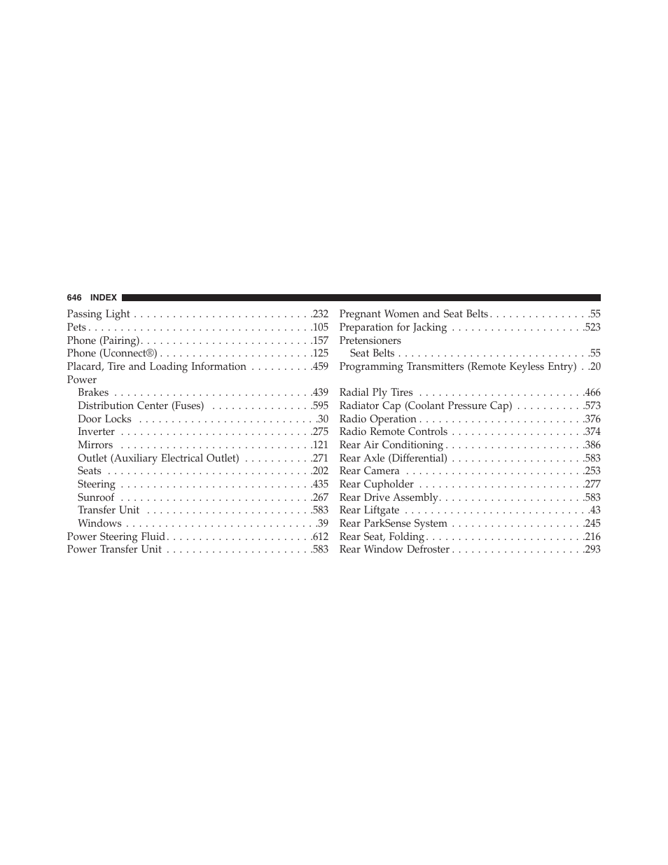 Dodge 2015 Journey - Owner Manual User Manual | Page 648 / 657