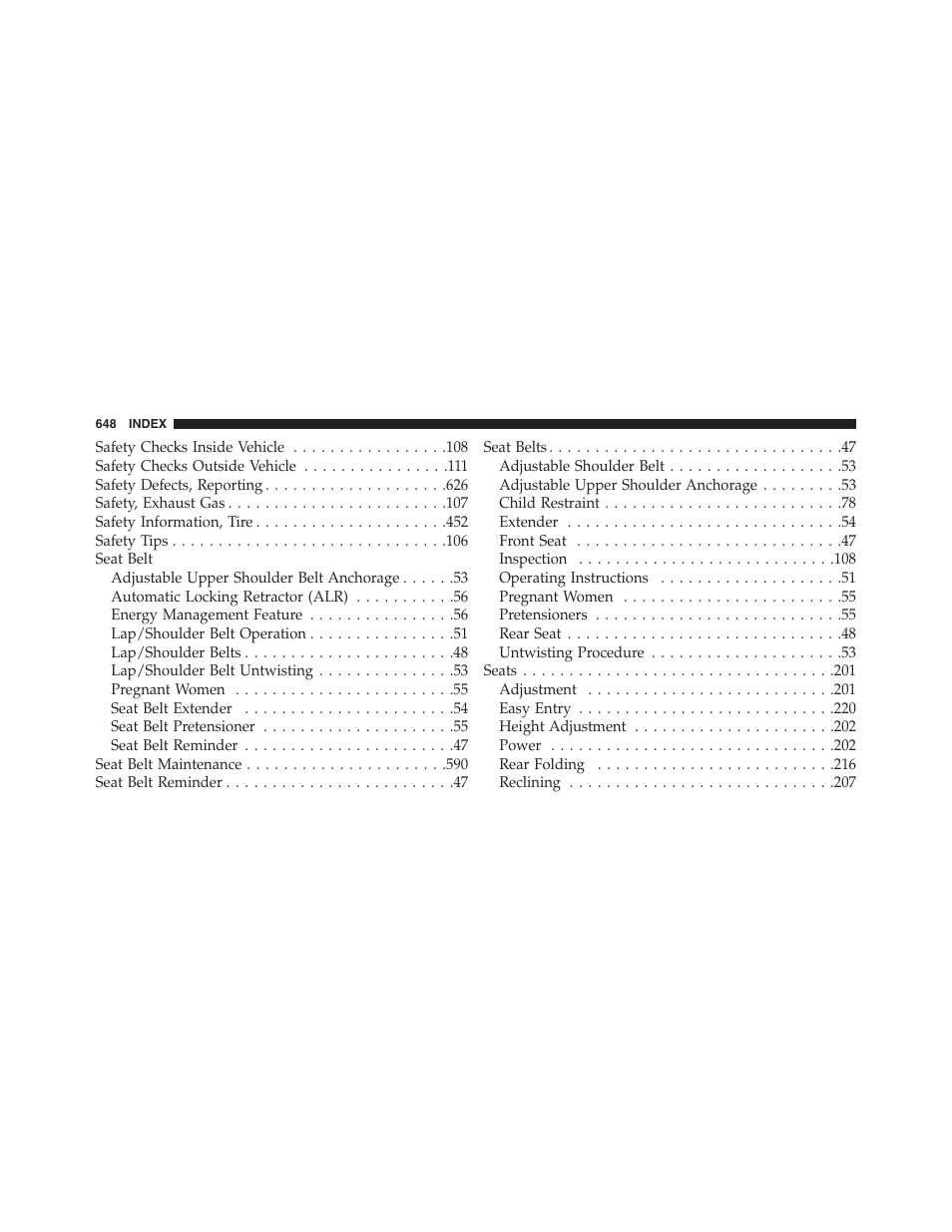Dodge 2015 Journey - Owner Manual User Manual | Page 650 / 657